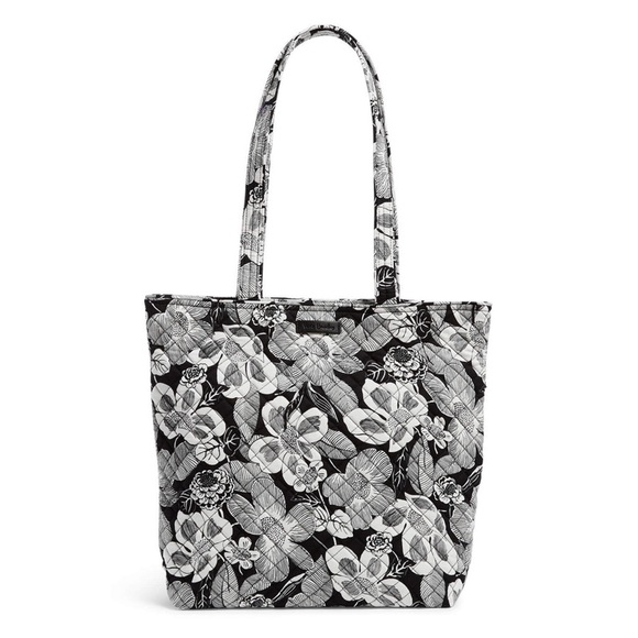 Vera Bradley Bedford Blooms Black and White Tote Bag NWT - Picture 1 of 16